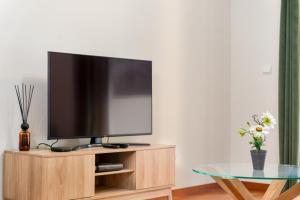 TV a/nebo společenská místnost v ubytování New Santa Cruz Airport & Downtown Apartment