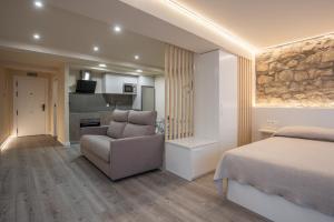 Et opholdsområde på Apartamentos Bombón Tudela