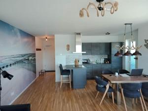 Køkken eller tekøkken på Riverfront Kappeln