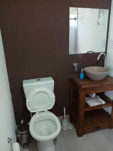 Et badeværelse på Alojamiento TORRES