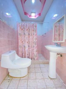 Et badeværelse på Beach front Pochomil