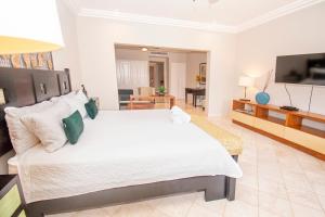 TV a/nebo společenská místnost v ubytování Propiedad Fishing Lodge