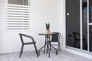 En balkon eller terrasse på Delight house