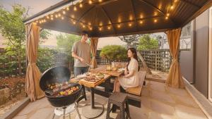 Gril dostupný pro hosty v prázdninového domu