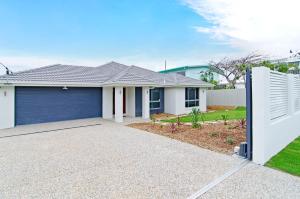 Bygningen som feriehuset ligger i