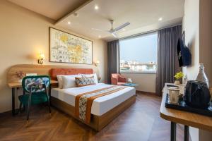 Giường trong phòng chung tại Saltstayz Select- Medicity Near Medanta Hospital +63 ảnh