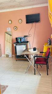 TV a/nebo společenská místnost v ubytování Starlight bed and breakfast