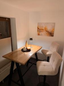 Et opholdsområde på Komfortable moderne Ferienwohnung 43 qm