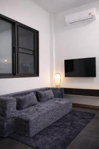 TV a/nebo společenská místnost v ubytování ANNKAMii INN