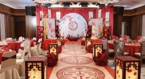 Restaurace v ubytování Xiamen Jingmin Central Hotel