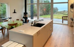 Η κουζίνα ή μικρή κουζίνα στο Cozy Home In Spøttrup With Sauna +10 φωτογραφίες
