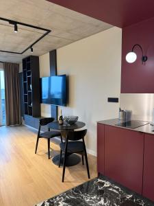 Køkken eller tekøkken på Modern Apartment Gdańsk Luxury Stay + 9 billeder