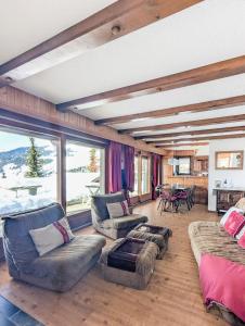 Posezení v ubytování Appartement-chalet à Verbier près des pistes