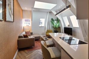 TV a/nebo společenská místnost v ubytování Jorisz Apartments