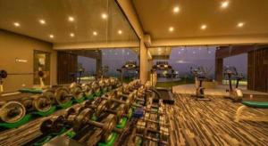 Fitness centrum a/nebo fitness zařízení v ubytování Hotel Castle Salam