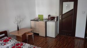 A kitchen or kitchenette at Hostel Sosnowiec