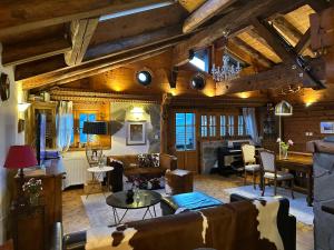 Χώρος καθιστικού στο Chalet Rayon de Soleil Gryon Villars