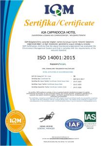 Certifikát, hodnocení, plakát nebo jiný dokument vystavený v ubytování Aja Cappadocia Cave Hotel + 50 fotografií