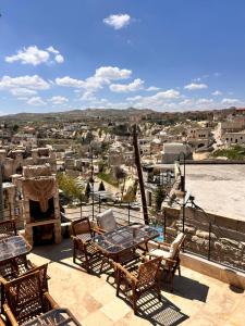 En generel udsigt til bjerge eller udsigt til bjerge taget fra bed and breakfast-stedet