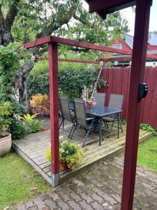 Zahrada ubytování Mindre lägenhet i en lantlig miljö i Skrea + 4 fotografie