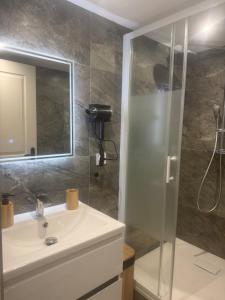 Koupelna v ubytování Wihi-Loges - Appartement grand studio, calme, centre ville de Nevers