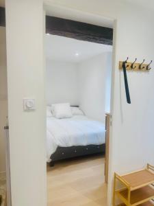 Postel nebo postele na pokoji v ubytování Wihi-Loges - Appartement grand studio, calme, centre ville de Nevers