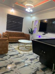 Et tv og/eller underholdning på Luz Haven Apartment