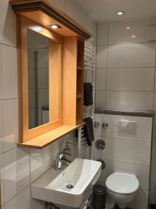 Koupelna v ubytování Quartier VierGlück