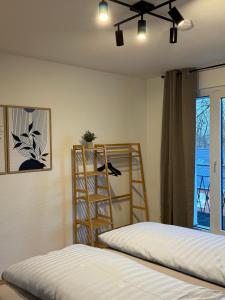 Postel nebo postele na pokoji v ubytování Quartier VierGlück