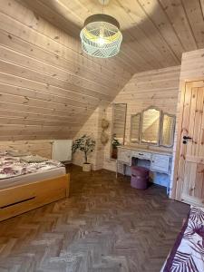 Koupelna v ubytování Bursztynowy domek