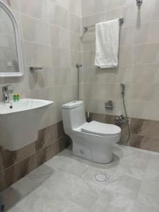 Koupelna v ubytování شقة انيقة