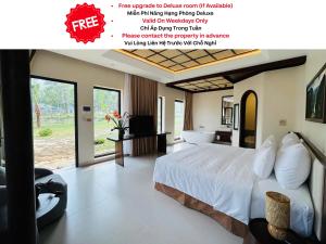 En eller flere senge i et værelse på Cuc Phuong Tropical Retreat Ninh Binh