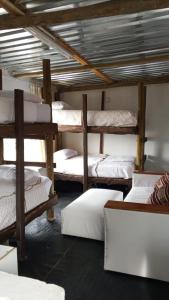 ein Zimmer mit vielen Etagenbetten in der Unterkunft River Rock Safari Hebron, Kgabakatsane 