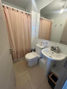 Koupelna v ubytování Rincones Acogedores