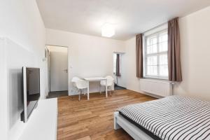 TV a/nebo společenská místnost v ubytování Theresian Apartment