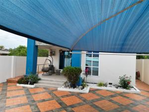 Bygningen som pensionatet ligger i