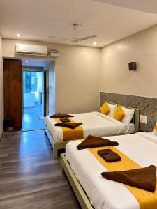 Voodi või voodid majutusasutuse Vibes Inn Baga toas +25 fotot