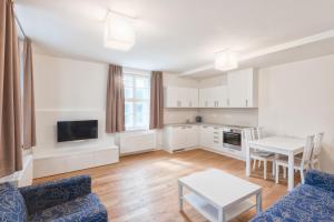 Kuchyň nebo kuchyňský kout v ubytování Theresian Apartment