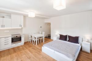 Kuchyň nebo kuchyňský kout v ubytování Theresian Apartment