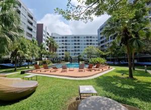 Zahrada ubytování Spacious Studio Near BTS Kitchen & Washer