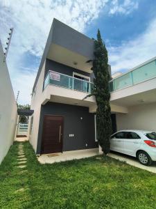 Bygningen som feriehuset ligger i