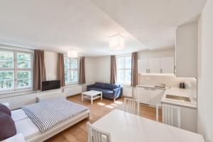 Postel nebo postele na pokoji v ubytování Theresian Apartment