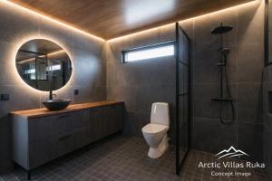 Et badeværelse på Arctic Villas Ruka