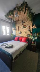 Postel nebo postele na pokoji v ubytování Maison Bleue