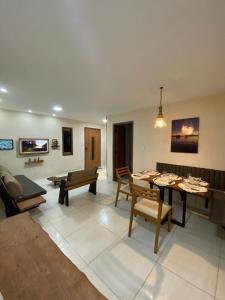 Posezení v ubytování Recanto do Ofurô