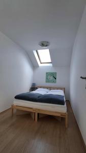 Postel nebo postele na pokoji v ubytování Hiša Bizjak