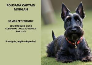 Et eller flere kæledyr der bor med gæster på Pousada Captain Morgan Pontal do Sul com Piscina