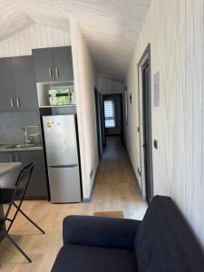 Η κουζίνα ή μικρή κουζίνα στο Cabañas Cucao