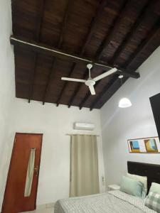 Ένα ή περισσότερα κρεβάτια σε δωμάτιο στο Casa El gran chaparral