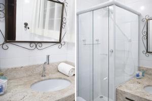 Phòng tắm tại Espaço inteiro 2 quartos perto da rota gastronômica e praias